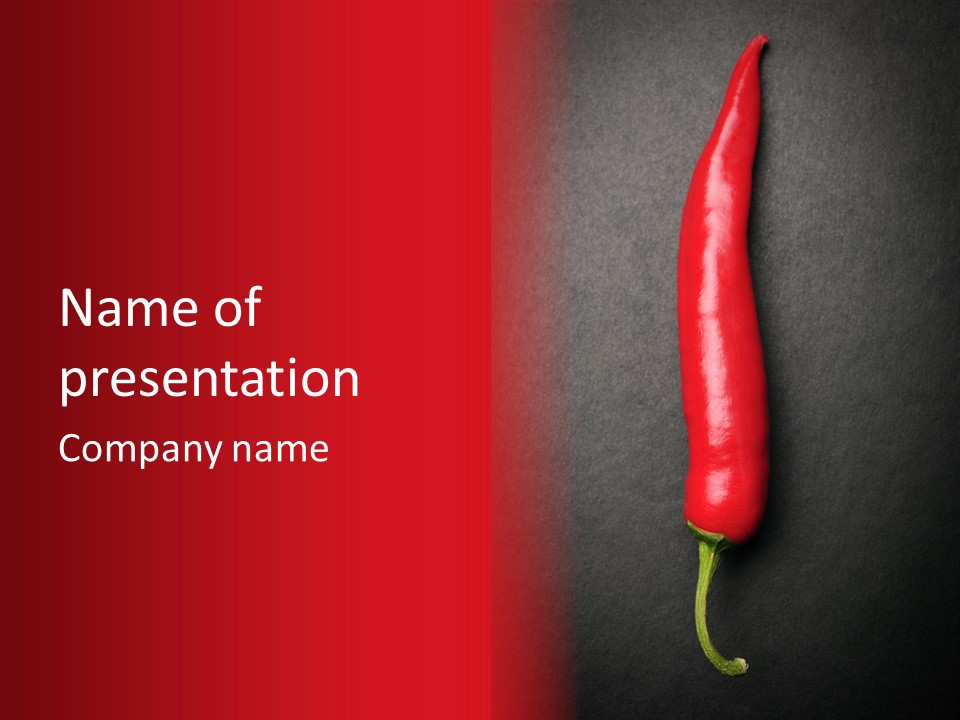 Seasoning Single Cajun PowerPoint Template