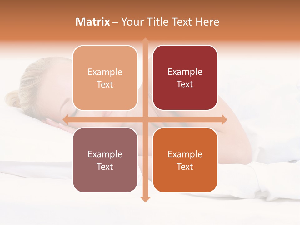 Woman Sleeping PowerPoint Template