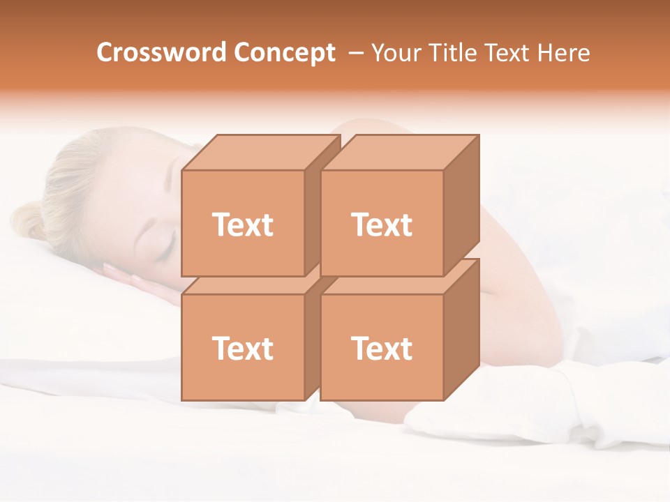 Woman Sleeping PowerPoint Template