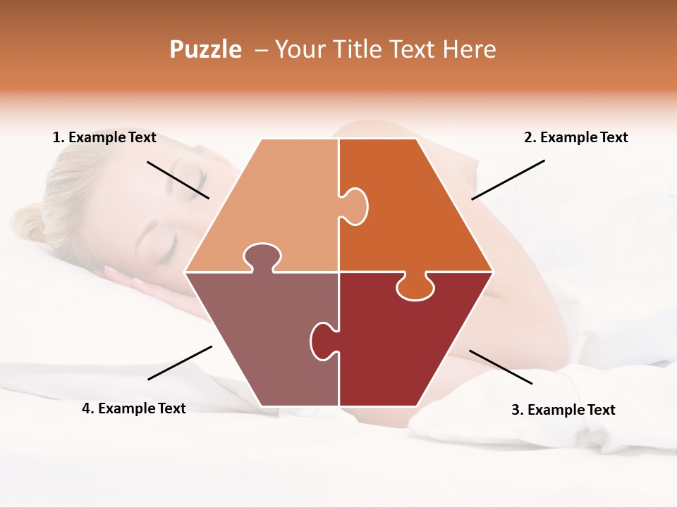 Woman Sleeping PowerPoint Template