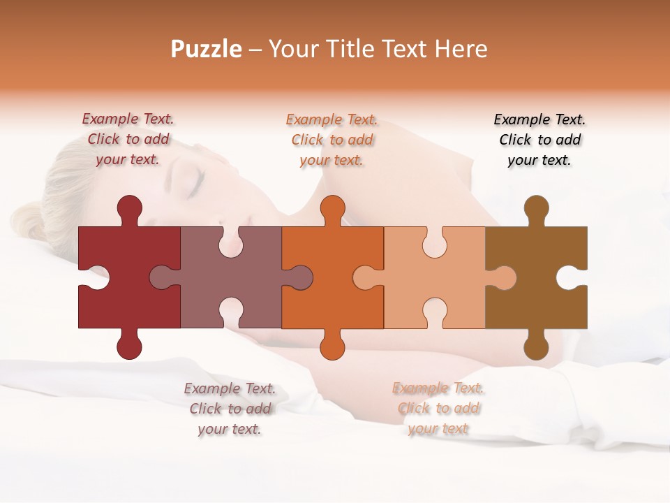 Woman Sleeping PowerPoint Template