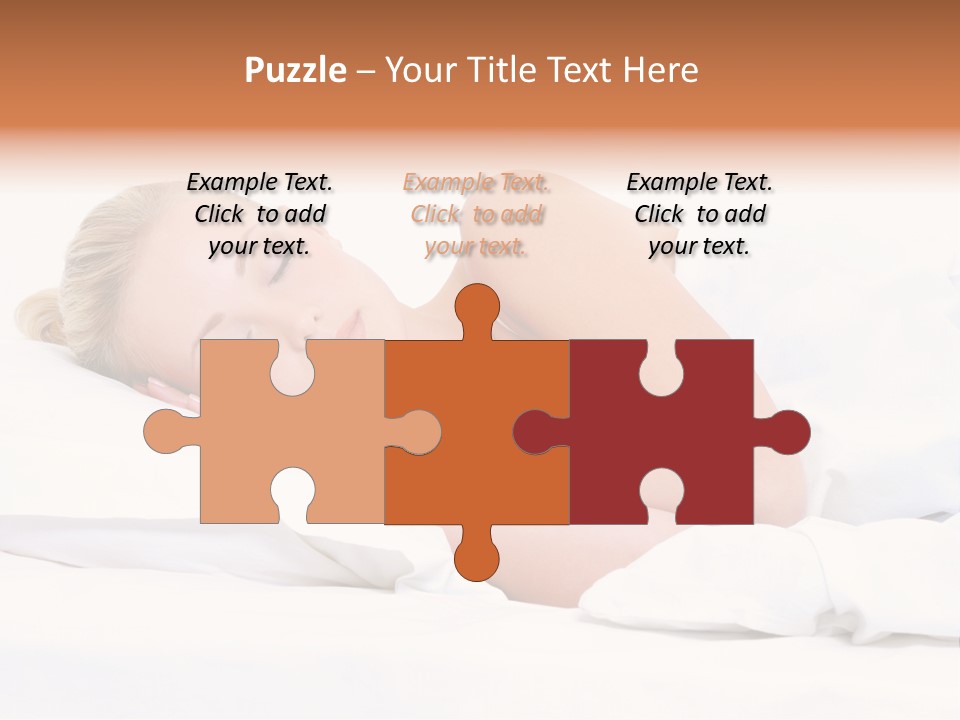 Woman Sleeping PowerPoint Template