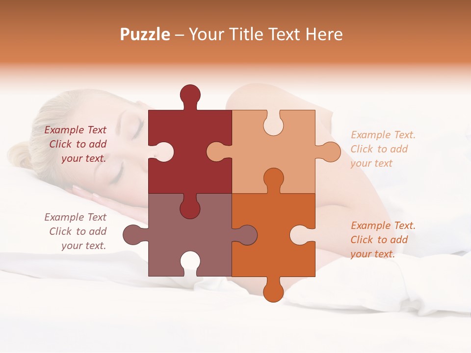 Woman Sleeping PowerPoint Template