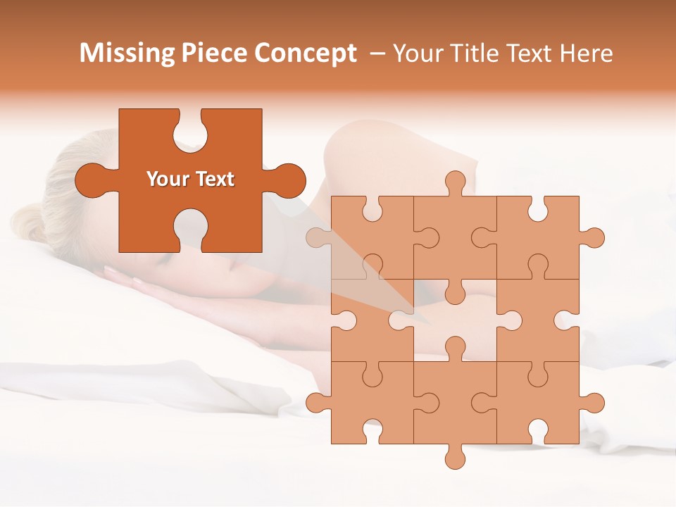 Woman Sleeping PowerPoint Template