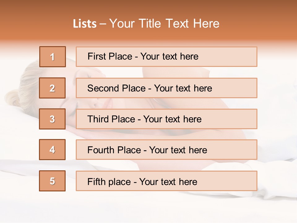 Woman Sleeping PowerPoint Template