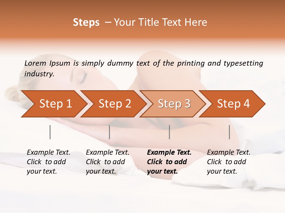 Woman Sleeping PowerPoint Template