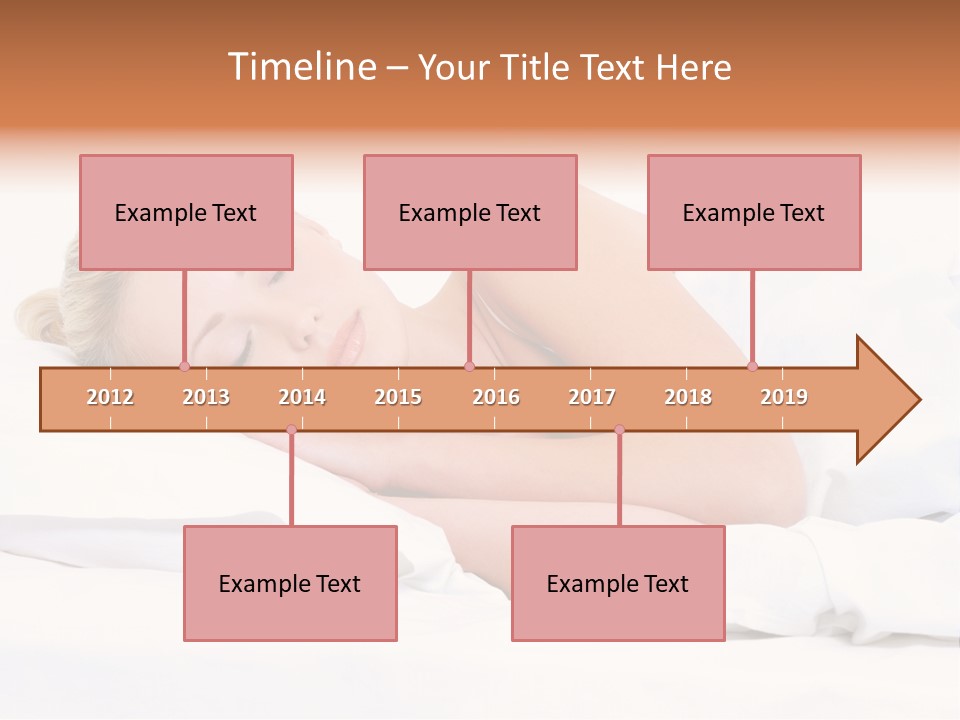 Woman Sleeping PowerPoint Template