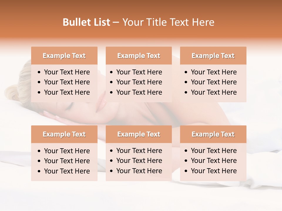 Woman Sleeping PowerPoint Template