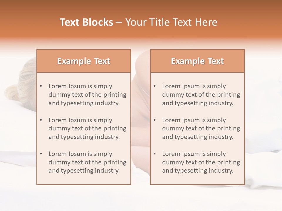 Woman Sleeping PowerPoint Template