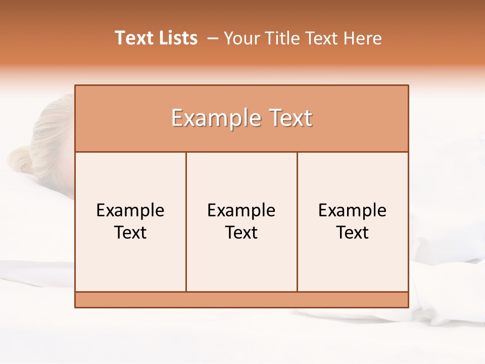 Woman Sleeping PowerPoint Template
