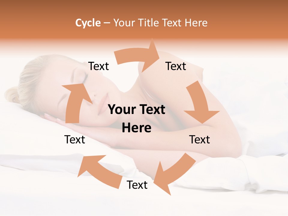 Woman Sleeping PowerPoint Template