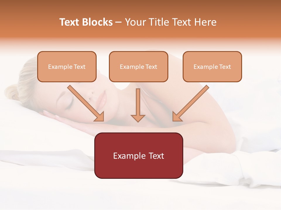 Woman Sleeping PowerPoint Template