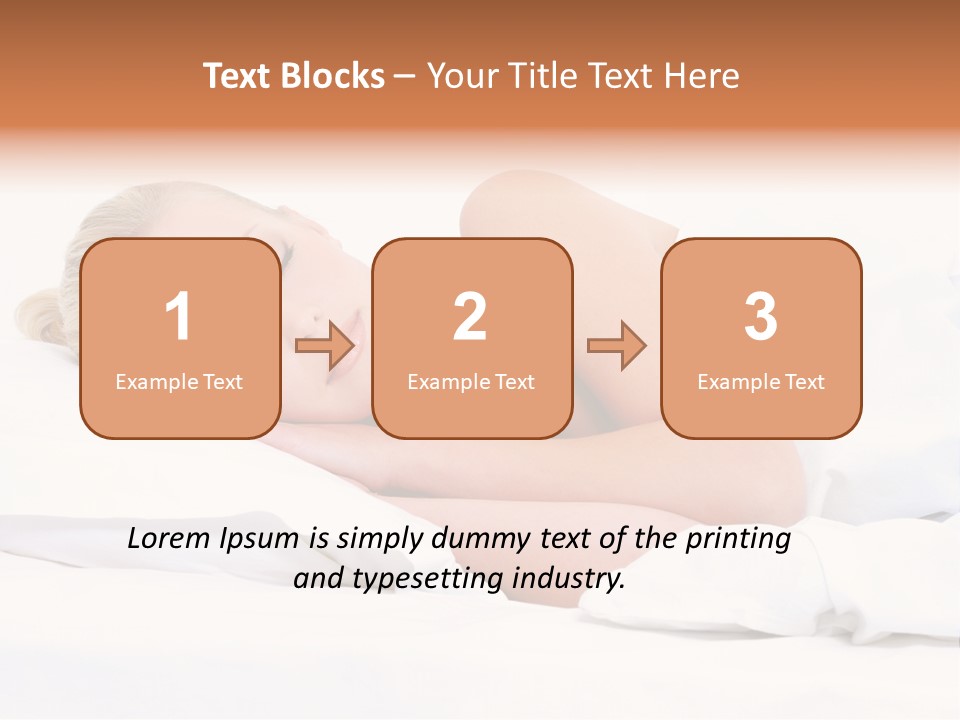 Woman Sleeping PowerPoint Template