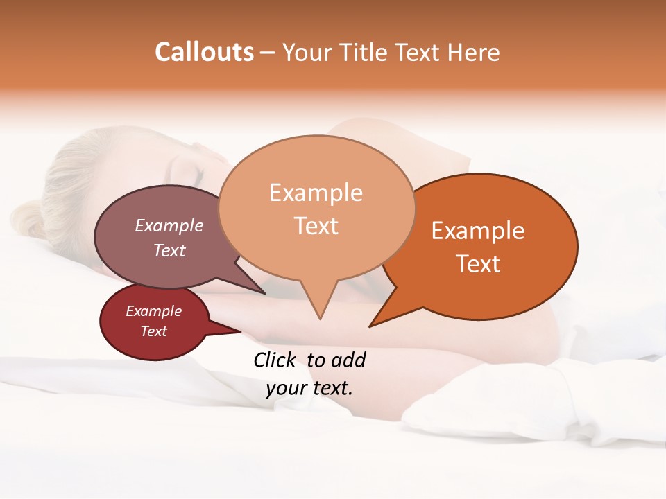 Woman Sleeping PowerPoint Template