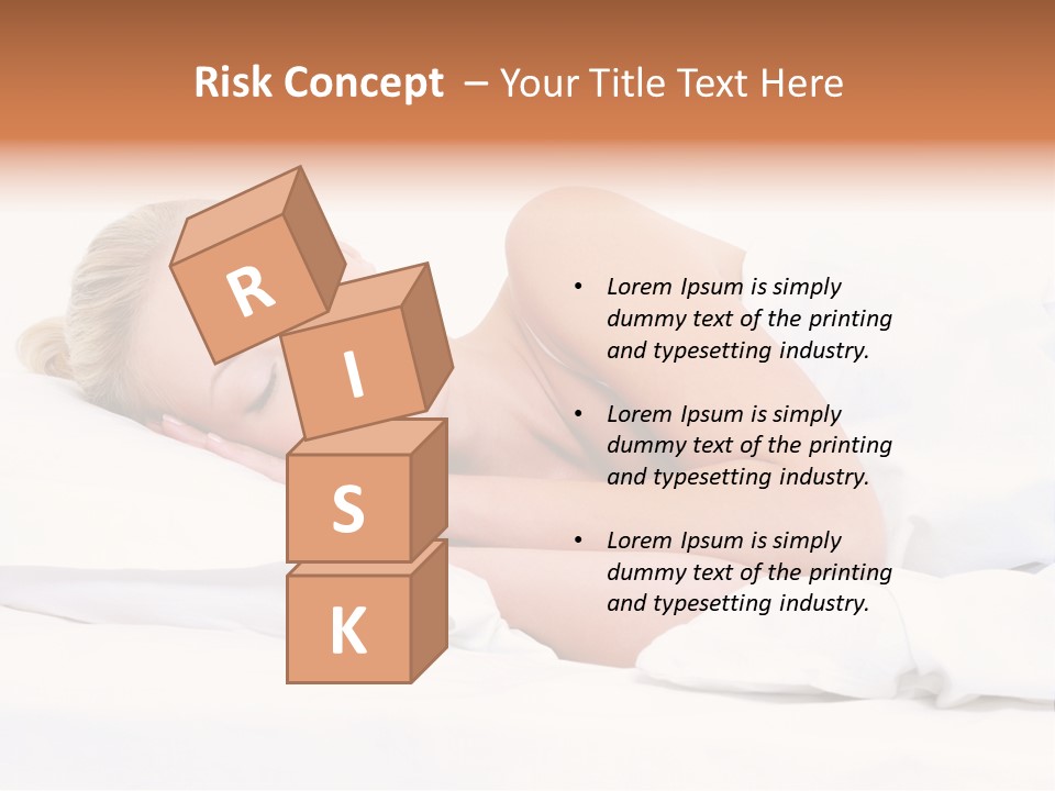 Woman Sleeping PowerPoint Template