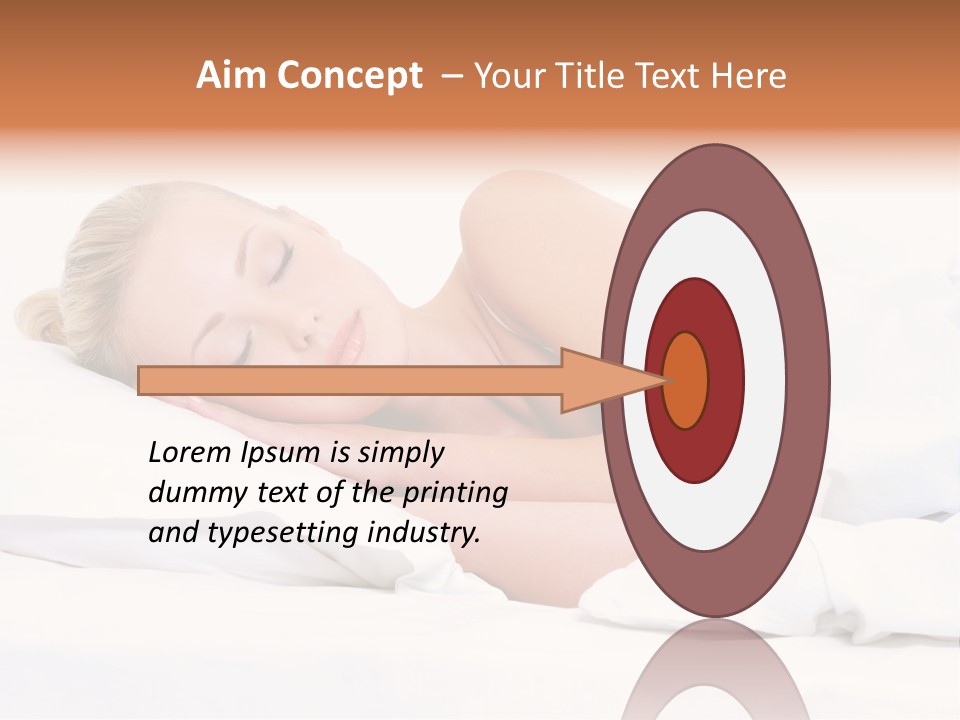 Woman Sleeping PowerPoint Template