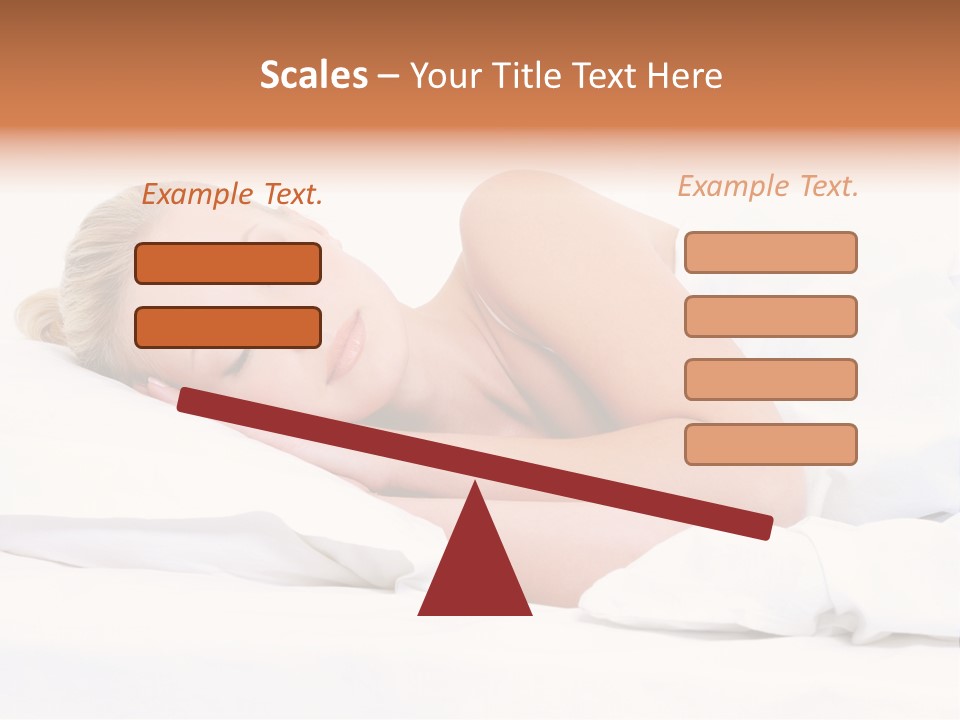 Woman Sleeping PowerPoint Template