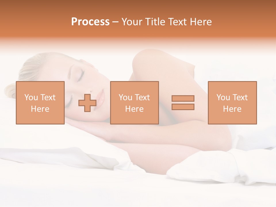 Woman Sleeping PowerPoint Template