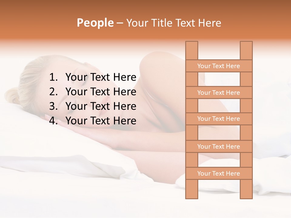 Woman Sleeping PowerPoint Template