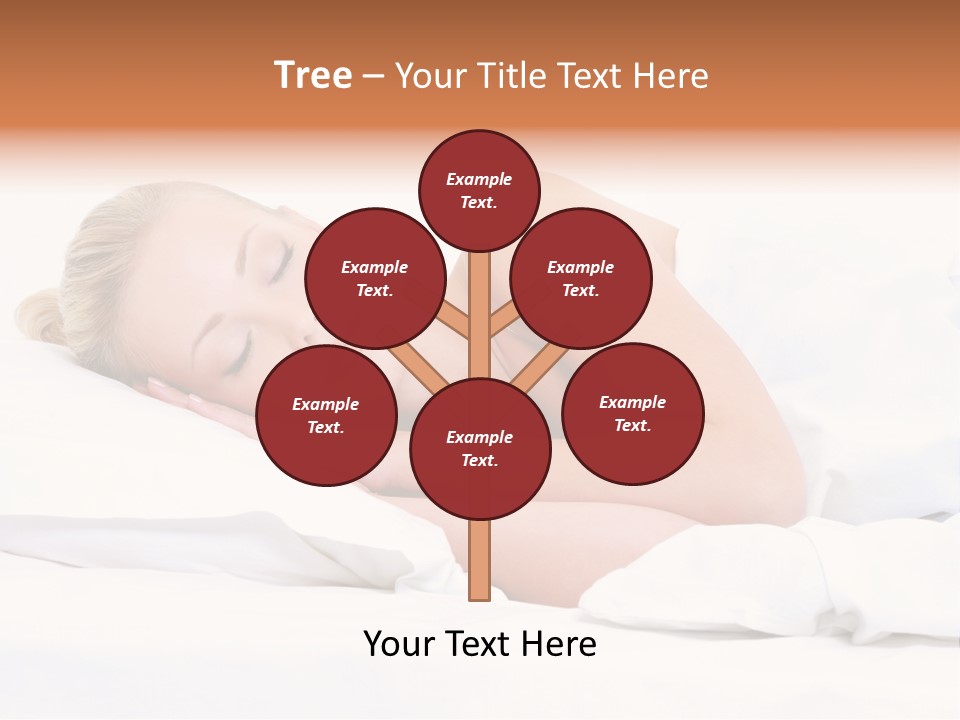 Woman Sleeping PowerPoint Template