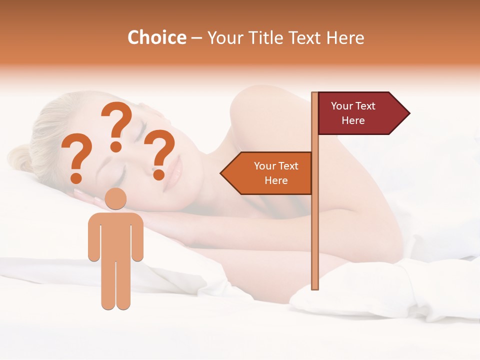 Woman Sleeping PowerPoint Template