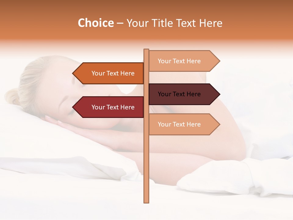 Woman Sleeping PowerPoint Template