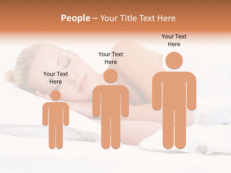 Woman Sleeping PowerPoint Template