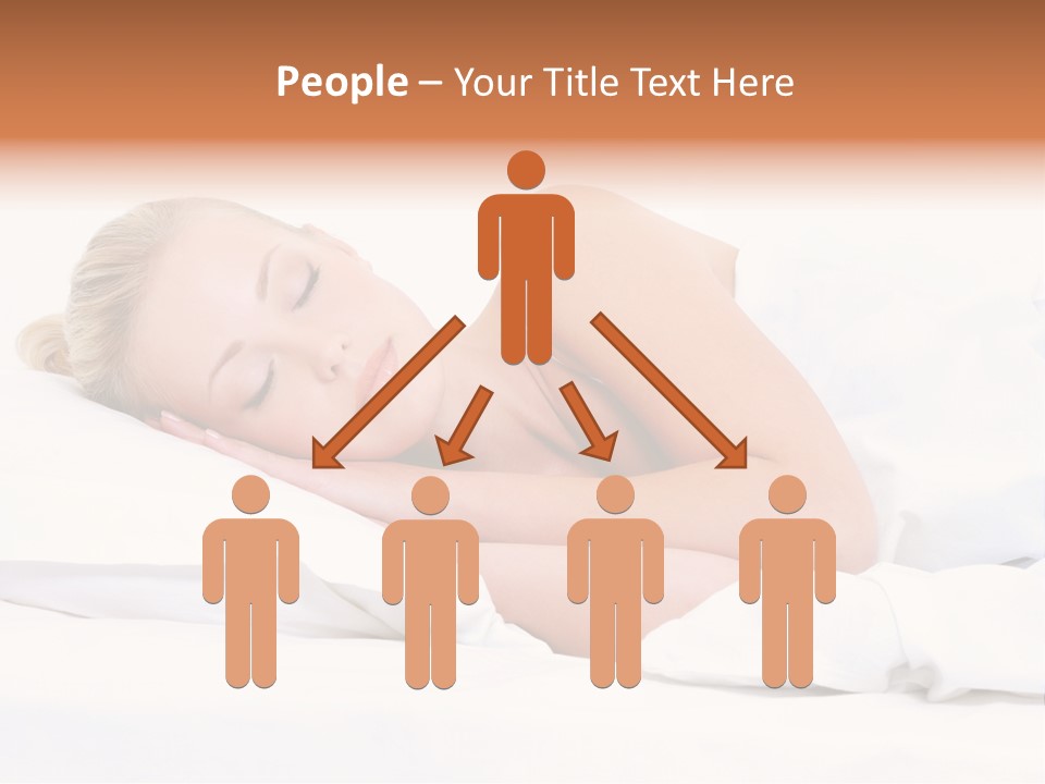 Woman Sleeping PowerPoint Template