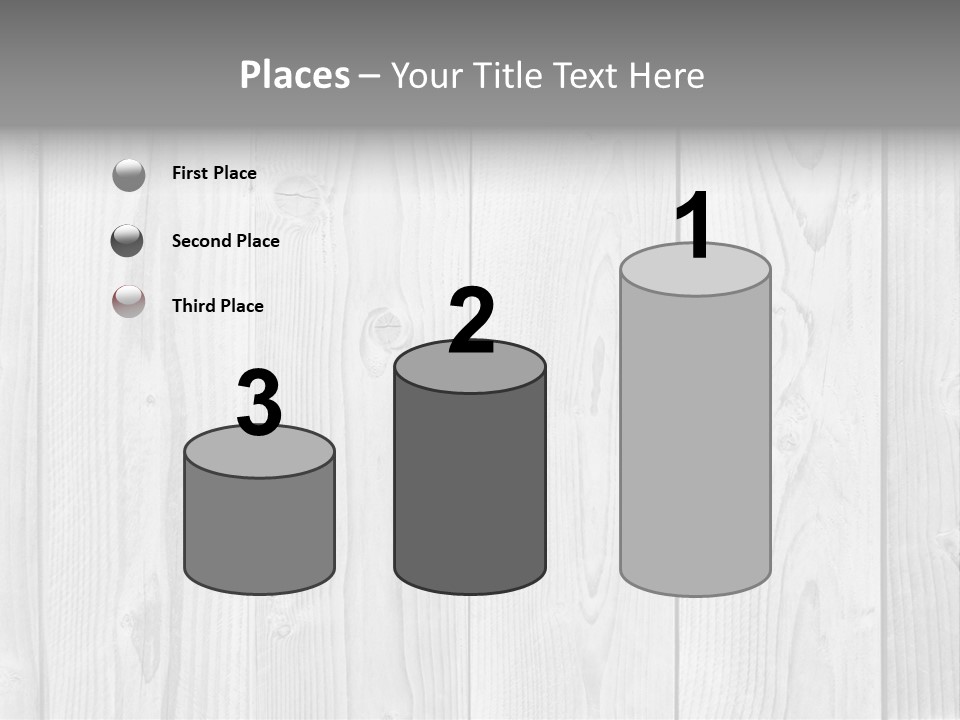 White Wood Texture PowerPoint Template