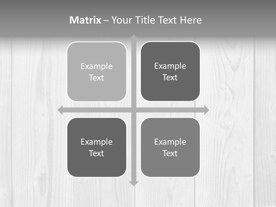 White Wood Texture PowerPoint Template