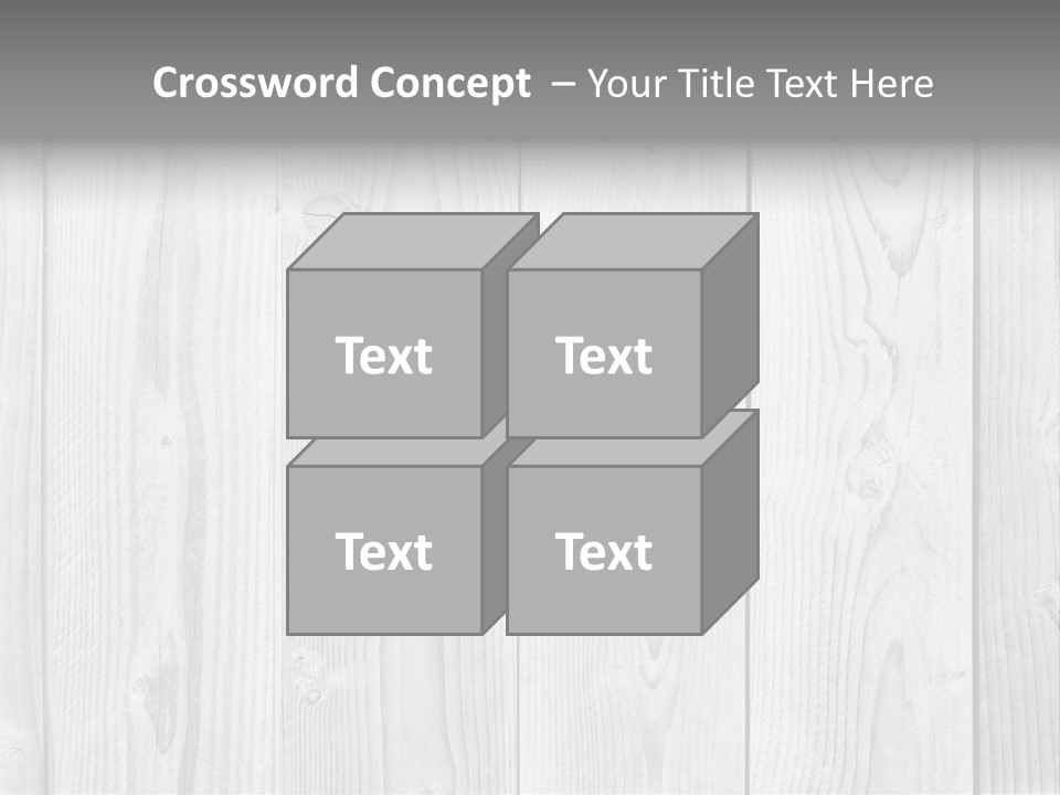 White Wood Texture PowerPoint Template