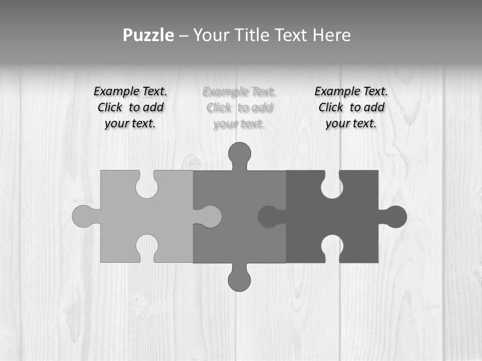 White Wood Texture PowerPoint Template
