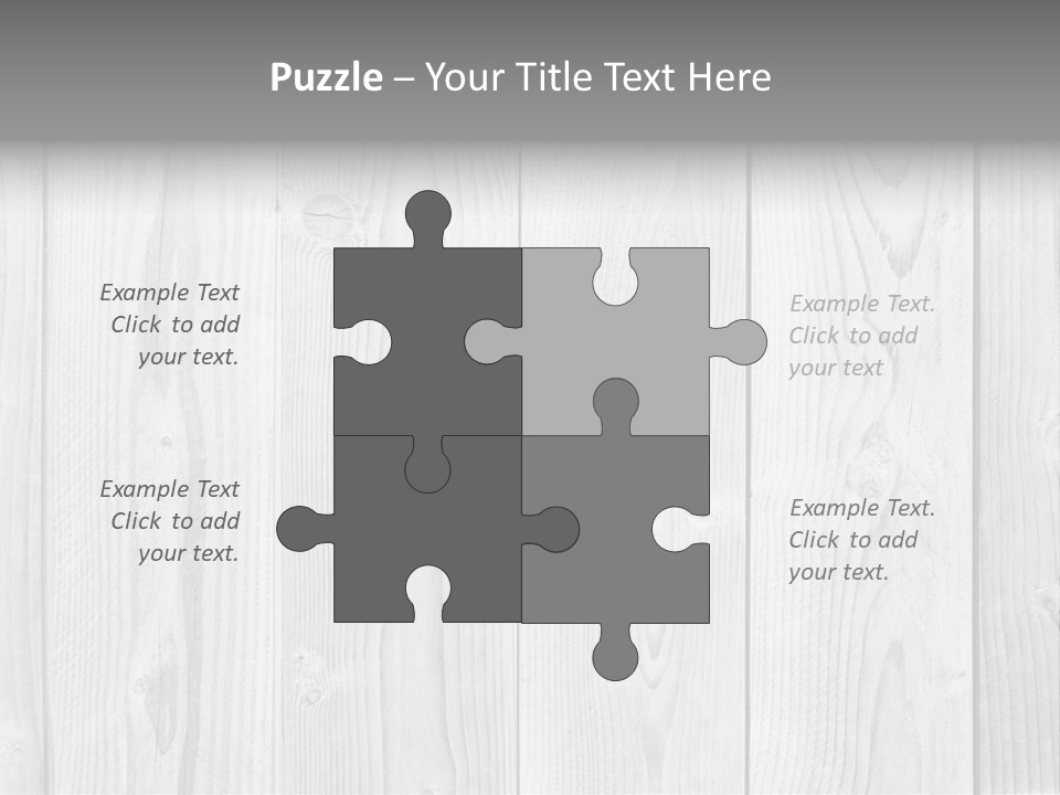 White Wood Texture PowerPoint Template