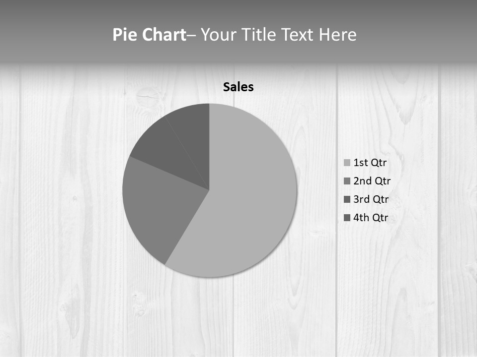 White Wood Texture PowerPoint Template
