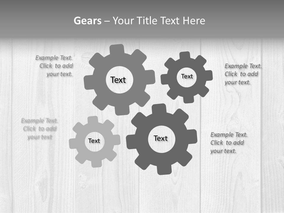 White Wood Texture PowerPoint Template