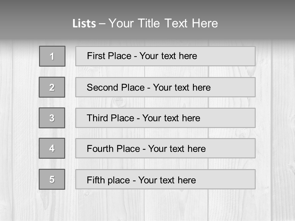 White Wood Texture PowerPoint Template
