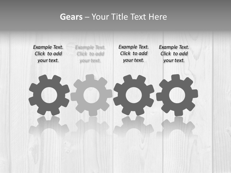 White Wood Texture PowerPoint Template