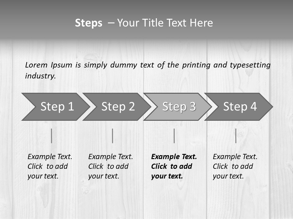 White Wood Texture PowerPoint Template