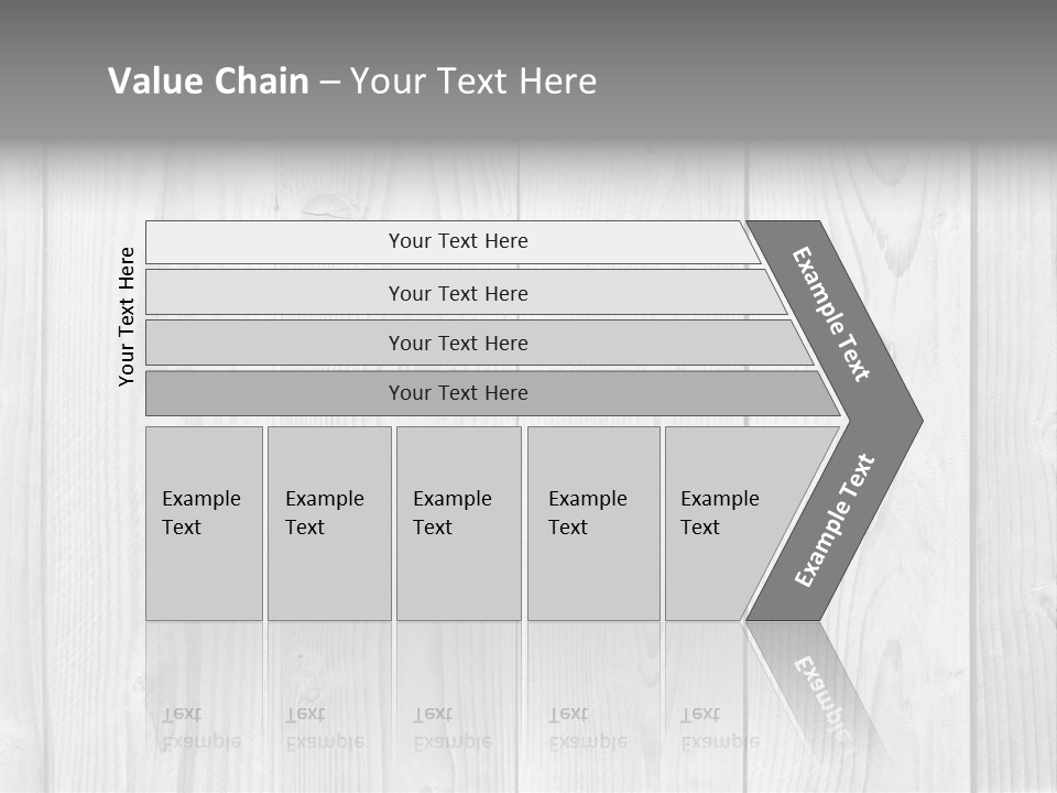 White Wood Texture PowerPoint Template