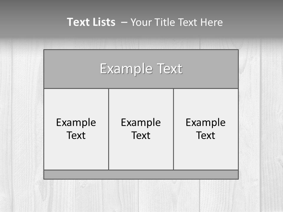 White Wood Texture PowerPoint Template