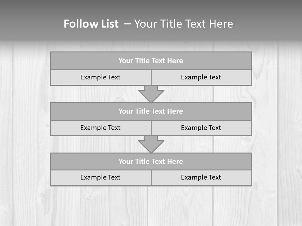 White Wood Texture PowerPoint Template