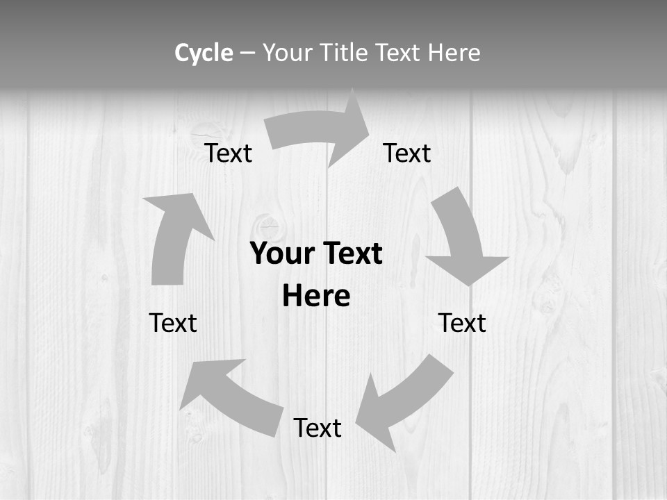 White Wood Texture PowerPoint Template