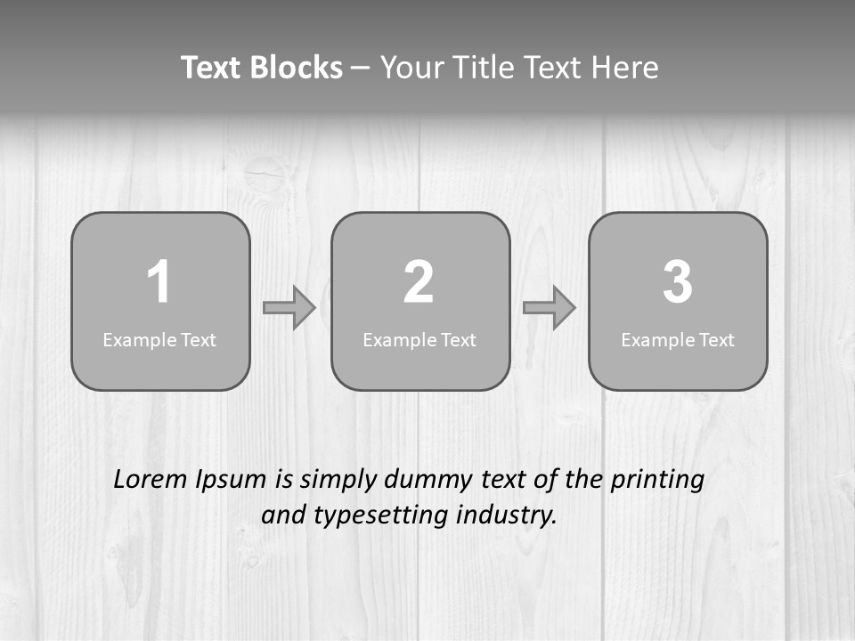 White Wood Texture PowerPoint Template