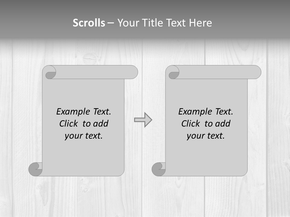 White Wood Texture PowerPoint Template