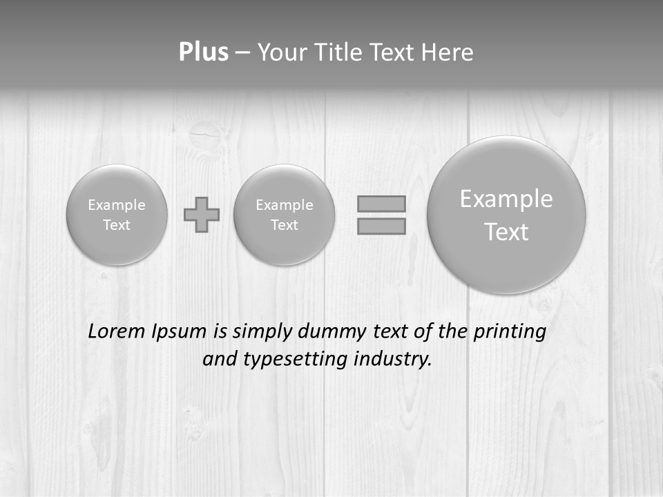 White Wood Texture PowerPoint Template