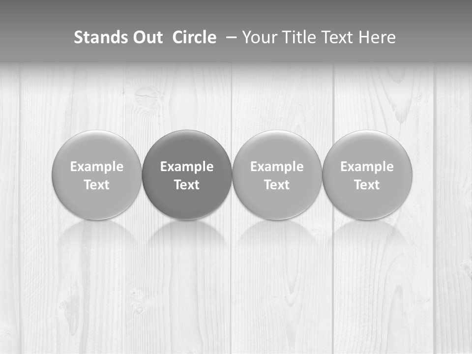 White Wood Texture PowerPoint Template