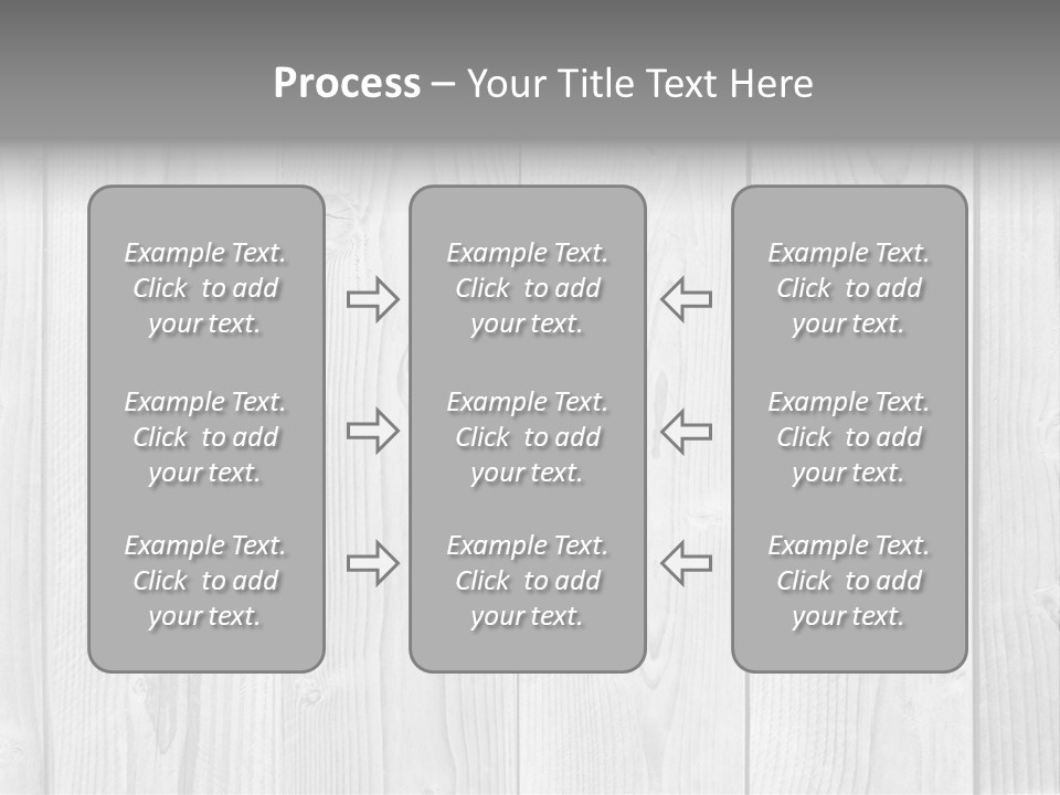 White Wood Texture PowerPoint Template