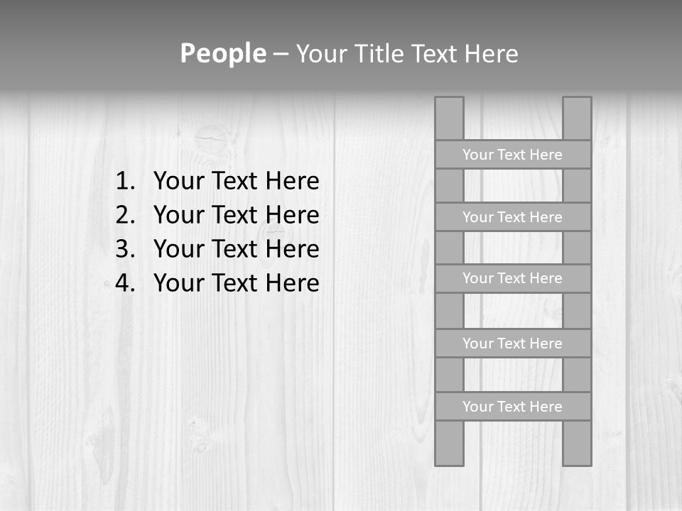 White Wood Texture PowerPoint Template