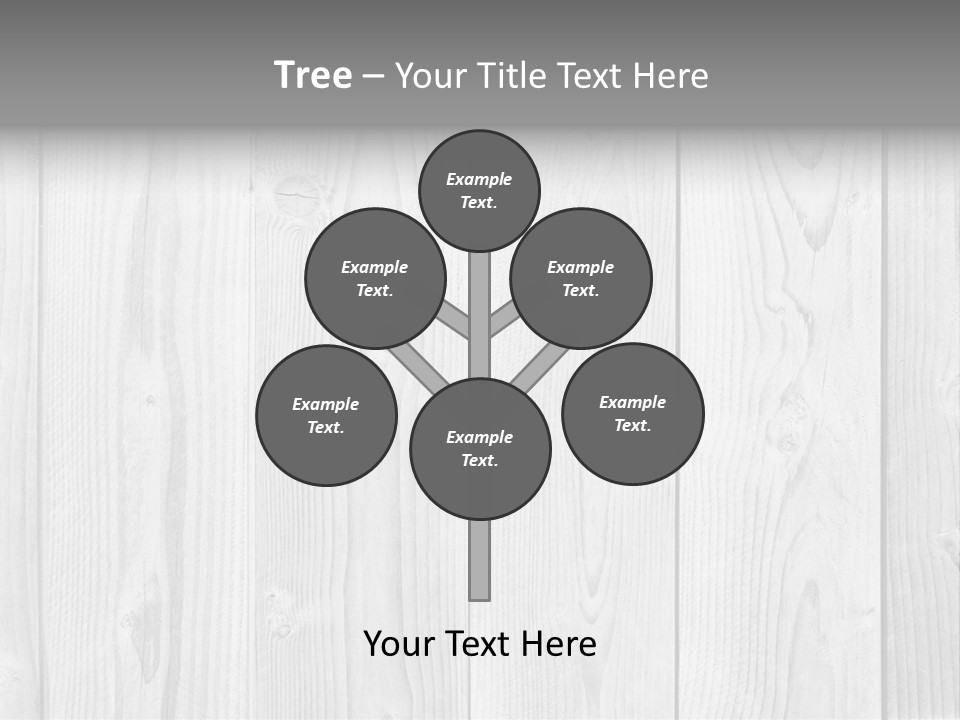 White Wood Texture PowerPoint Template