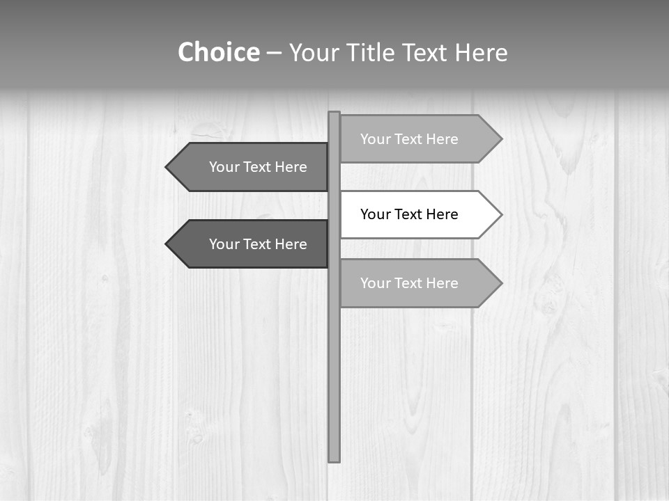 White Wood Texture PowerPoint Template